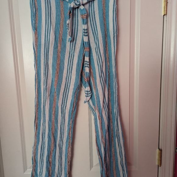 Free People Sungaze Tie Pants in Horizon Blue - Picture 2 of 4